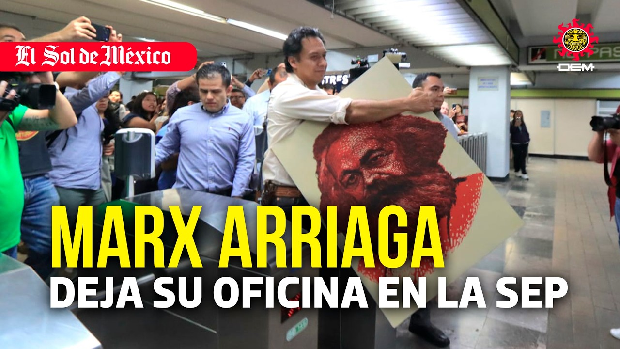 Marx Arriaga deja su oficina en la SEP tras recibir documento con su destitución