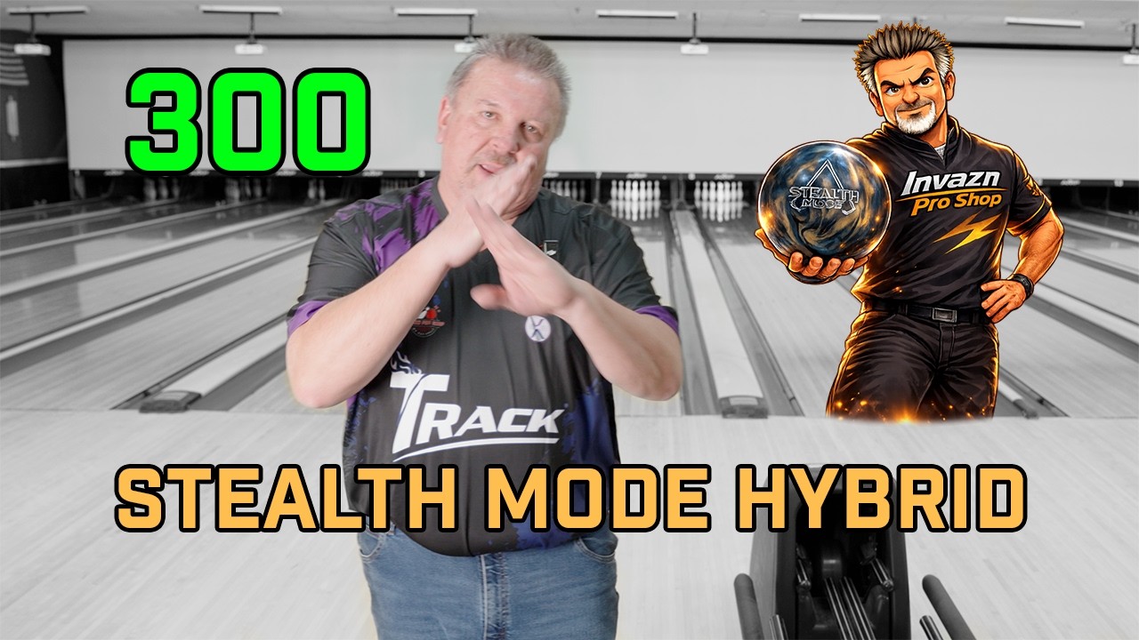 PBA50 Bowler Shoots 300 with the Track Stealth Mode Hybrid | Slingshot Riley Ball Review!