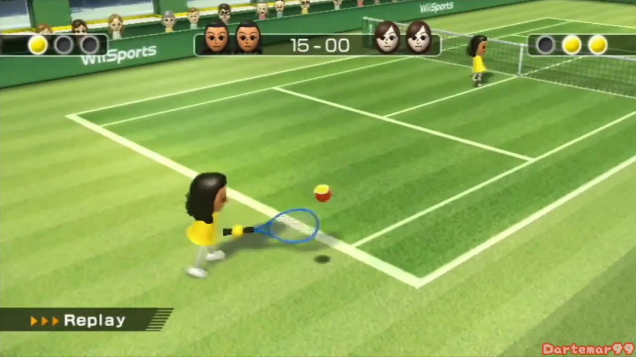 Wii Sports: Tennis - Guest D vs Guest F