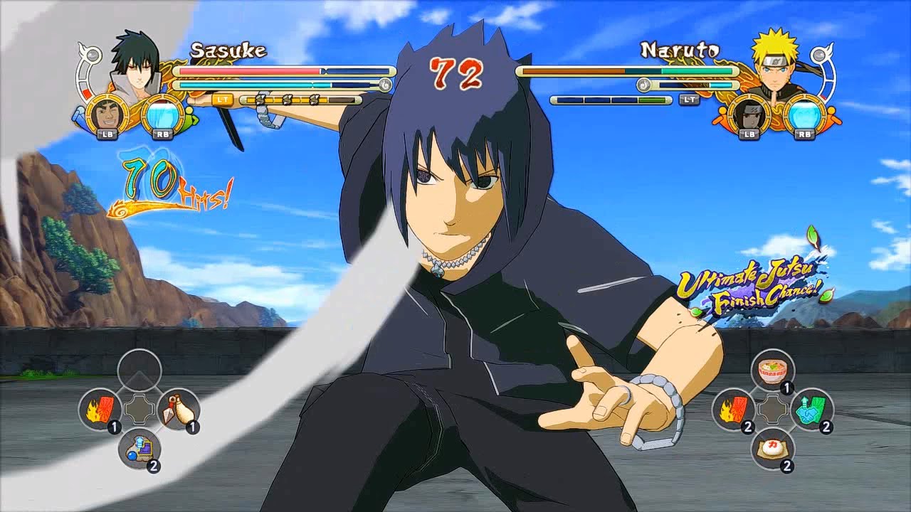 Naruto Ultimate Ninja Storm 3 Full Burst SAO Black Swordsman Kirito RTN Sasuke Mod Gameplay (PC)