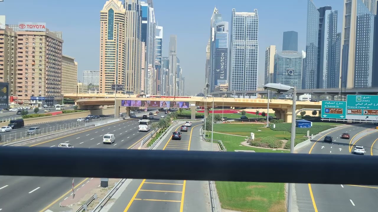 Modern City Highway Drive | Stunning Urban View 😍 #dubaicityview