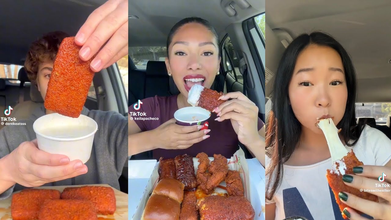 🌶️ CHILI’S NASHVILLE HOT MOZZARELLA STICKS + TRIPPLE DIPPERS | SATISFYING CHEESE PULL MUKBANG! 🧀🌶️