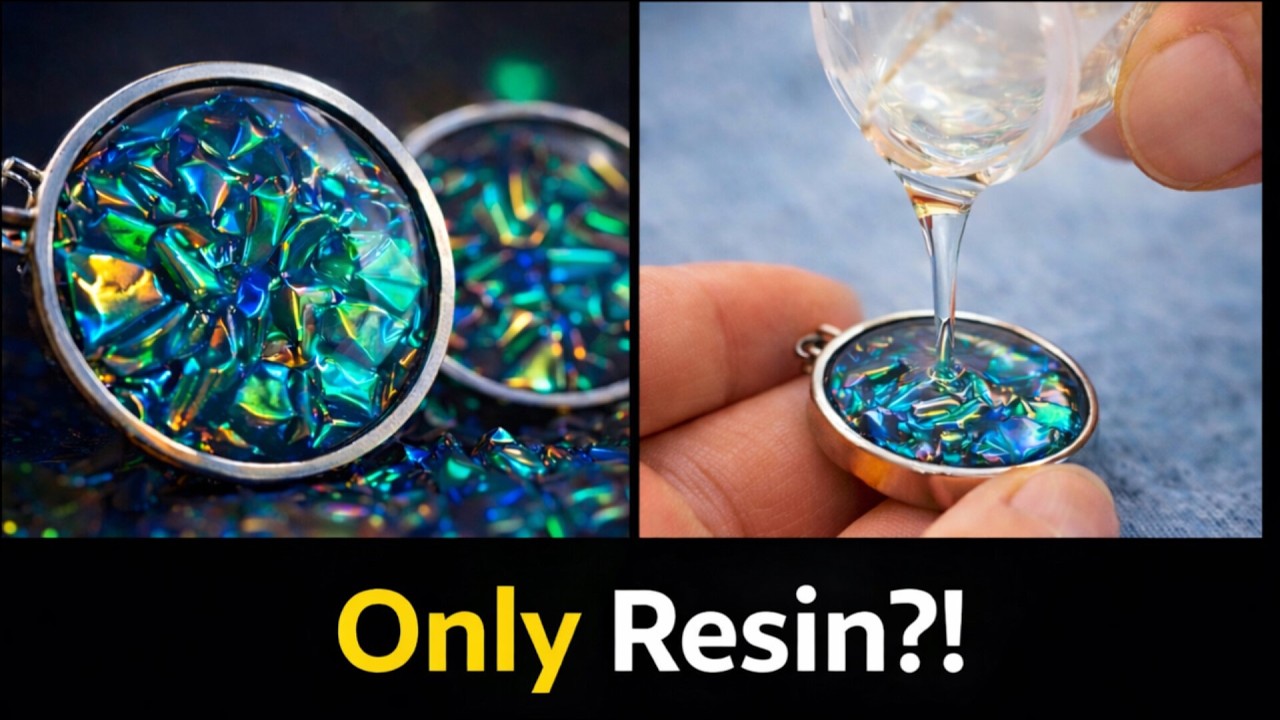 Only Resin?! 2 Earrings That Look Like Gemstones & Real Flowers ✨