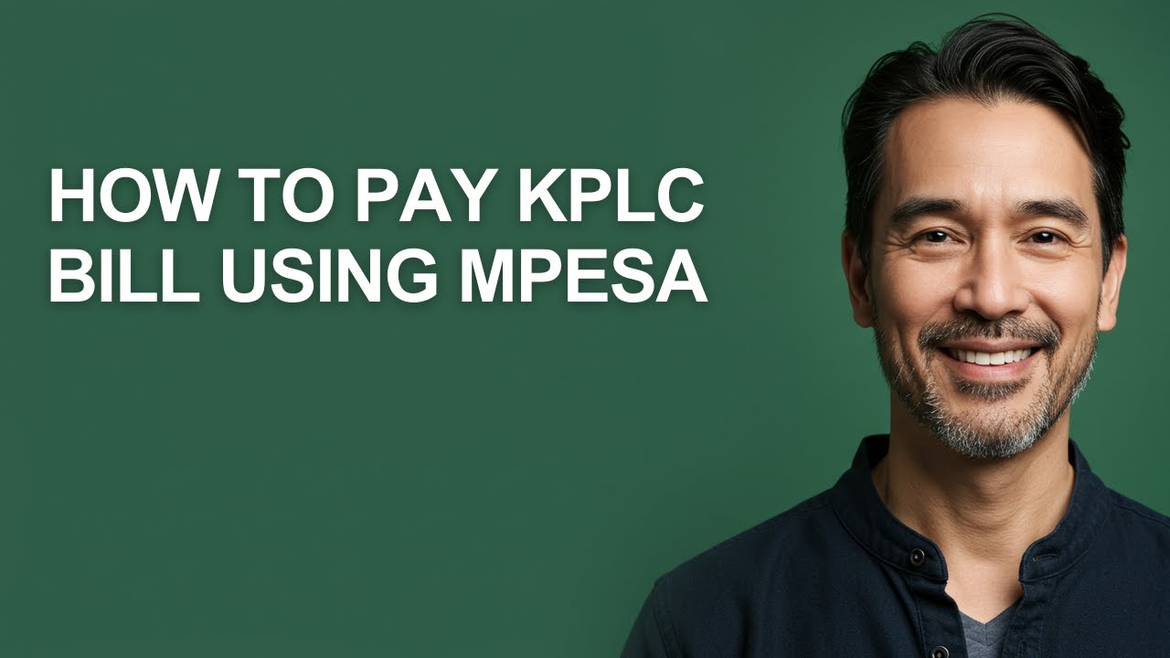 How To Pay Kplc Bill Using Mpesa - KevinHowTo
