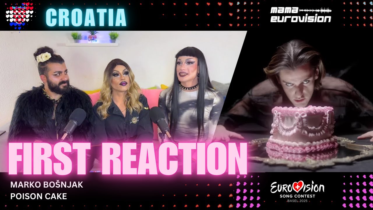 🇭🇷 Croatia - Marko Bošnjak - Poison Cake - First Reaction - Eurovision 2025