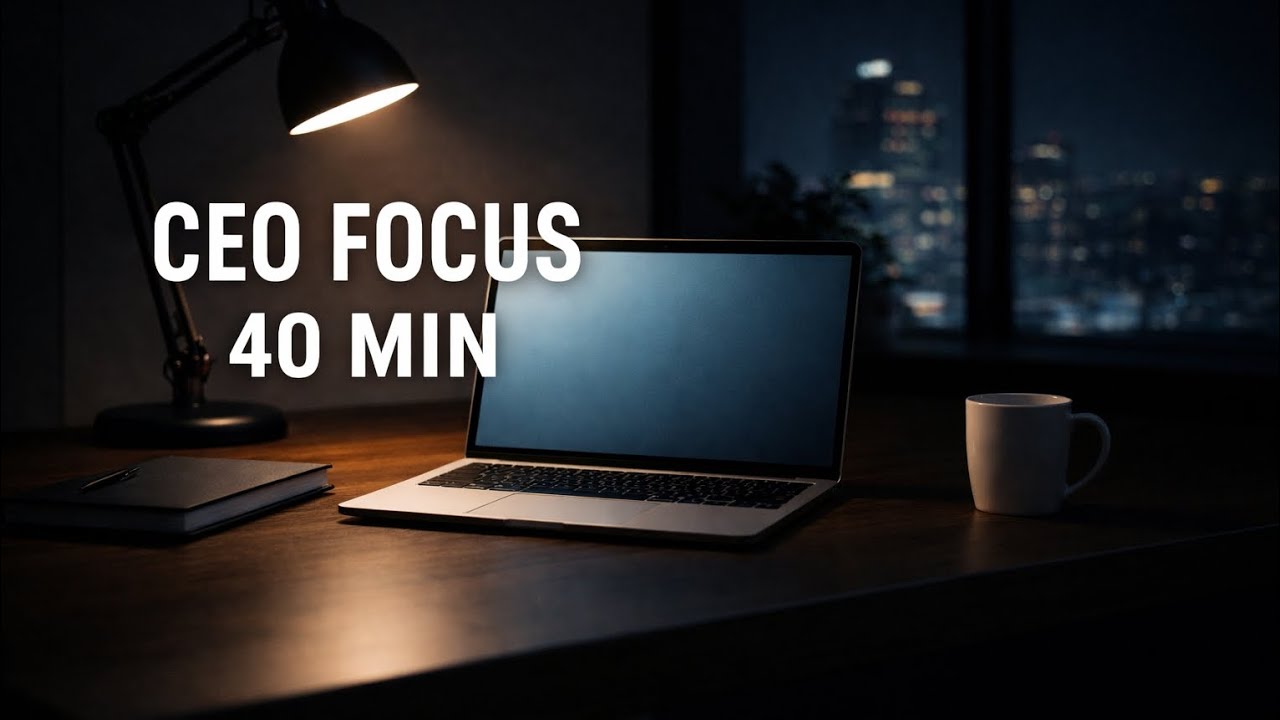 40 Minutes – CEO Focus Session for Deep Work & Productivity