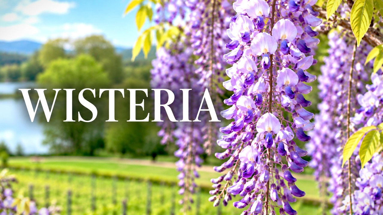 Bloomfall of Wisteria, flower scenery, beautiful flowers