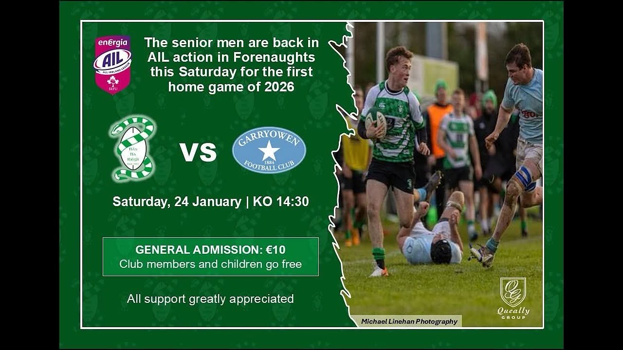 Naas RFC v Garryowen RFC