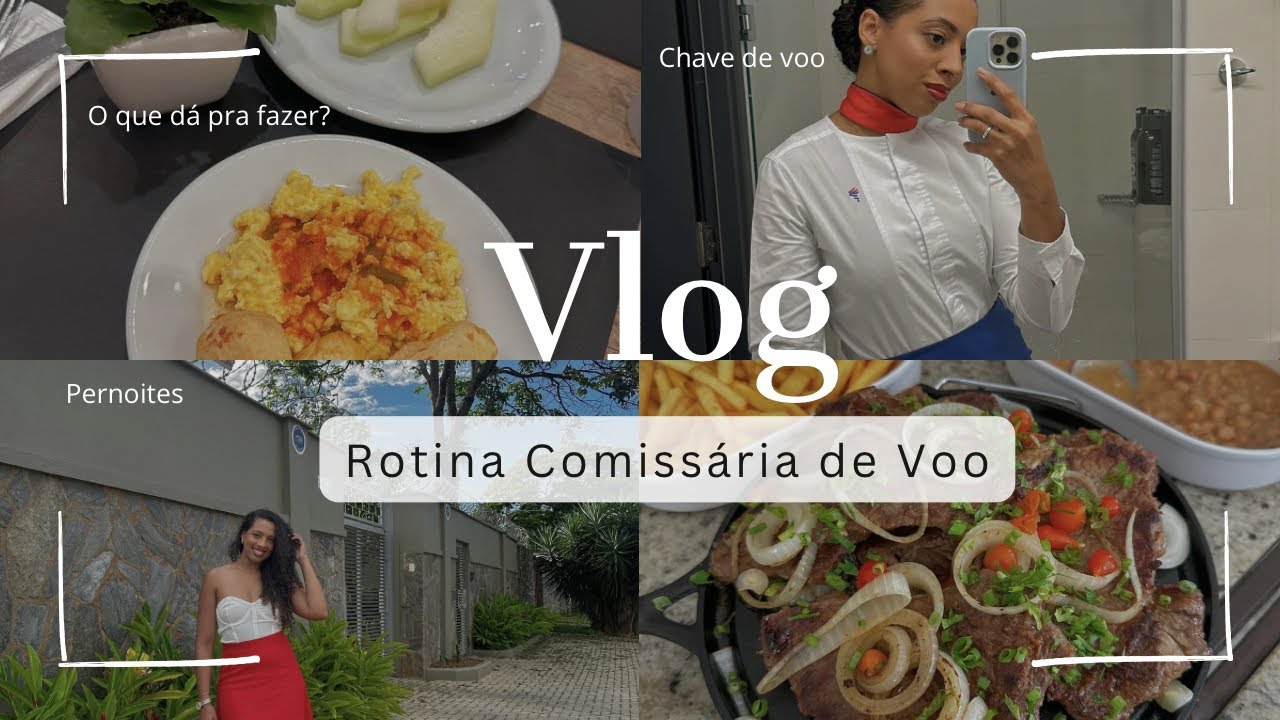 Rotina Comissária de bordo | Pernoites curtos, 3 dias de voo