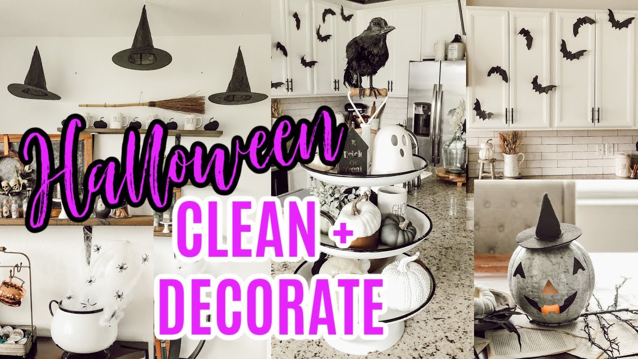 HALLOWEEN CLEAN AND DECORATE WITH ME 2020 | FALL DECORATE WITH ME | SPOOKY DECORATING IDEAS