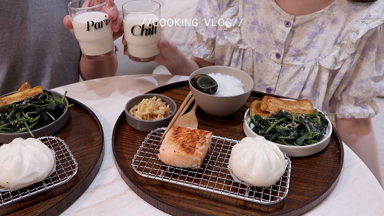 開箱我的夢幻更衣間。Foodvlog ep73。鍋具開箱/中式早餐/牛排炒麵/黃悶雞/鮭魚早午餐 #送禮物啦