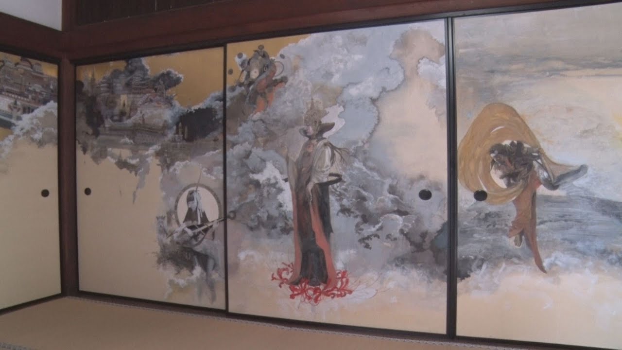 漫画家らのふすま絵完成 京都・真珠庵、9月公開