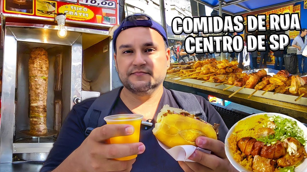 COMIDAS DE RUA NO CENTRO SÃO PAULO - 25 DE MARÇO