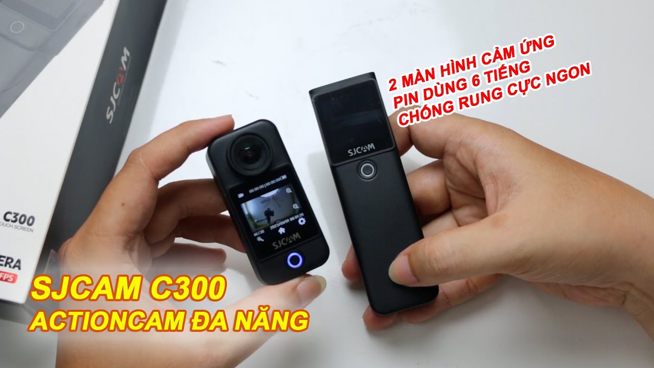 Review SJCAM C300 - Camera hành trình đa năng với thời lượng pin cực khủng
