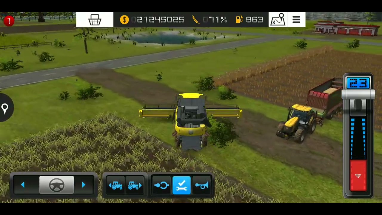 FS 16 Farming Simulator 16 || WHEAT HARVESTING || Timelapse #25