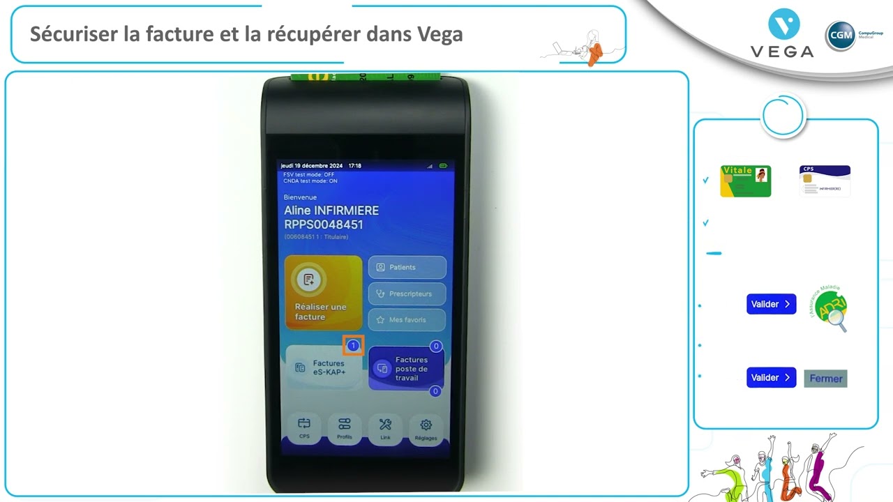 Sécuriser la facture et la récupérer dans VEGA