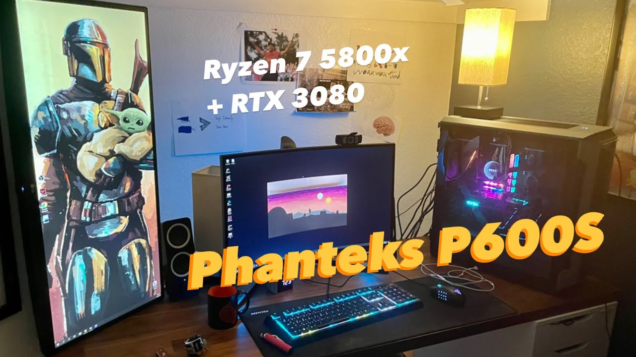 Phanteks P600S Build | Ryzen 7 5800x | RTX 3080 | Mandalorian Theme 2021