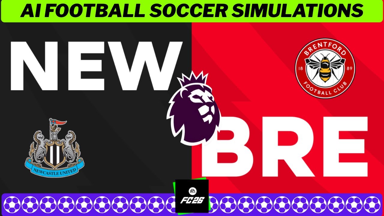 NEWCASTLE vs BRENTFORD ⚽ Premier League 2025/26 Matchday 25 📀 EA FC 26 Simulation