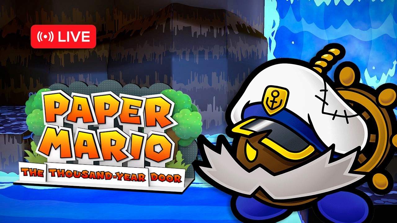 AO VIVO: PAPER MARIO THE THOUSAND YEAR DOOR - CAPITÃO MARIO NA GRUTA DOS PIRATAS [ LIVE  #13 ]