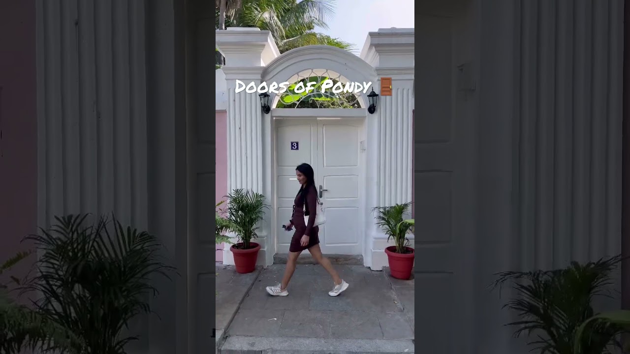French colony pondicherry | white town pondy #pondicherrydiaries #pondydoors #aesthetic