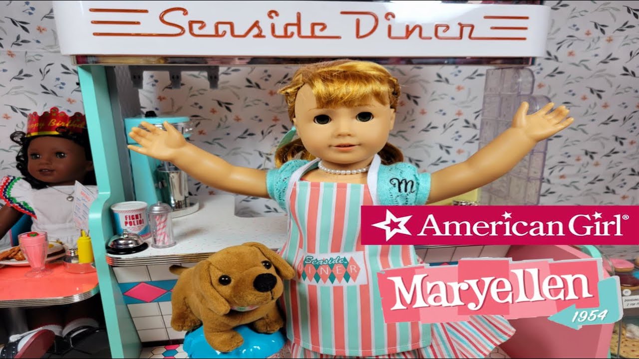 American Girl Doll Maryellen's Seaside Diner Decorating Makeover Setup!