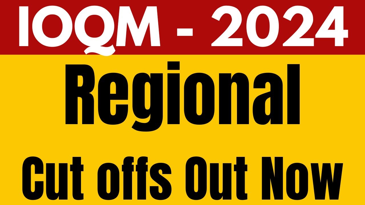RMO 2024 Cut Offs Declared | IOQM 2024 Regional Cut Off Out Now | All the Best for RMO
