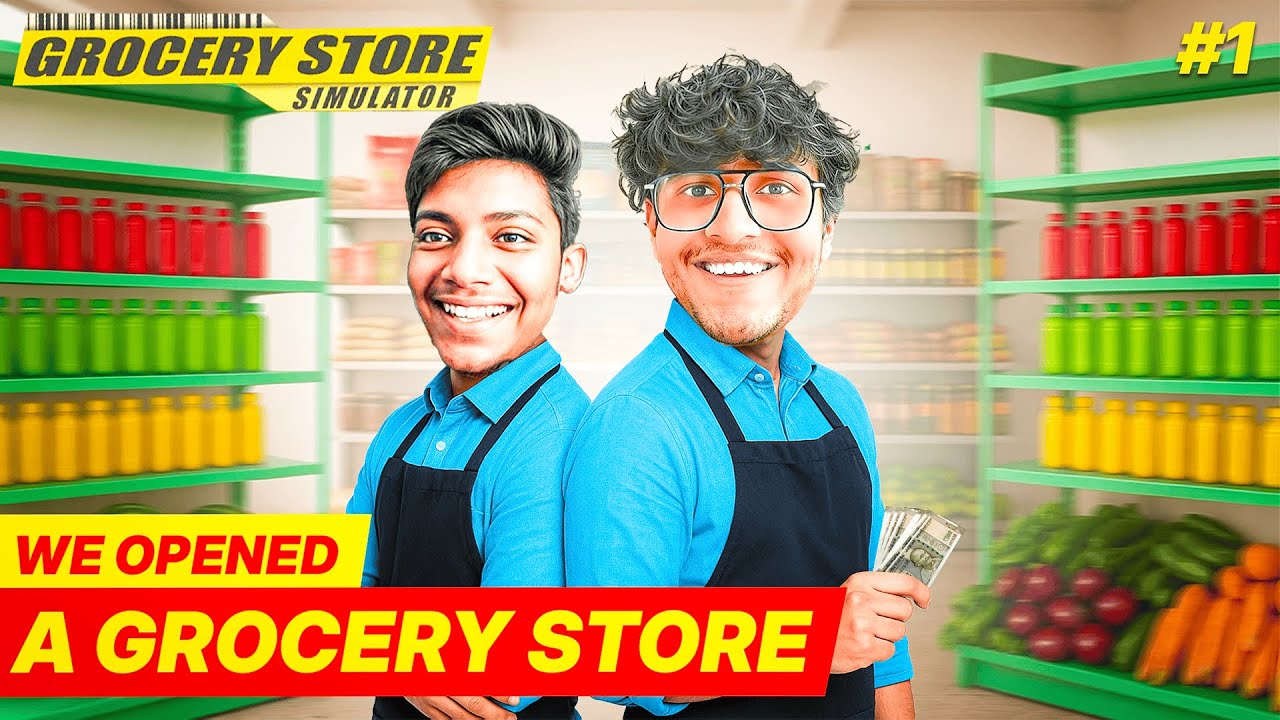 Me and @triggeredinsaan opened our new grocery Store