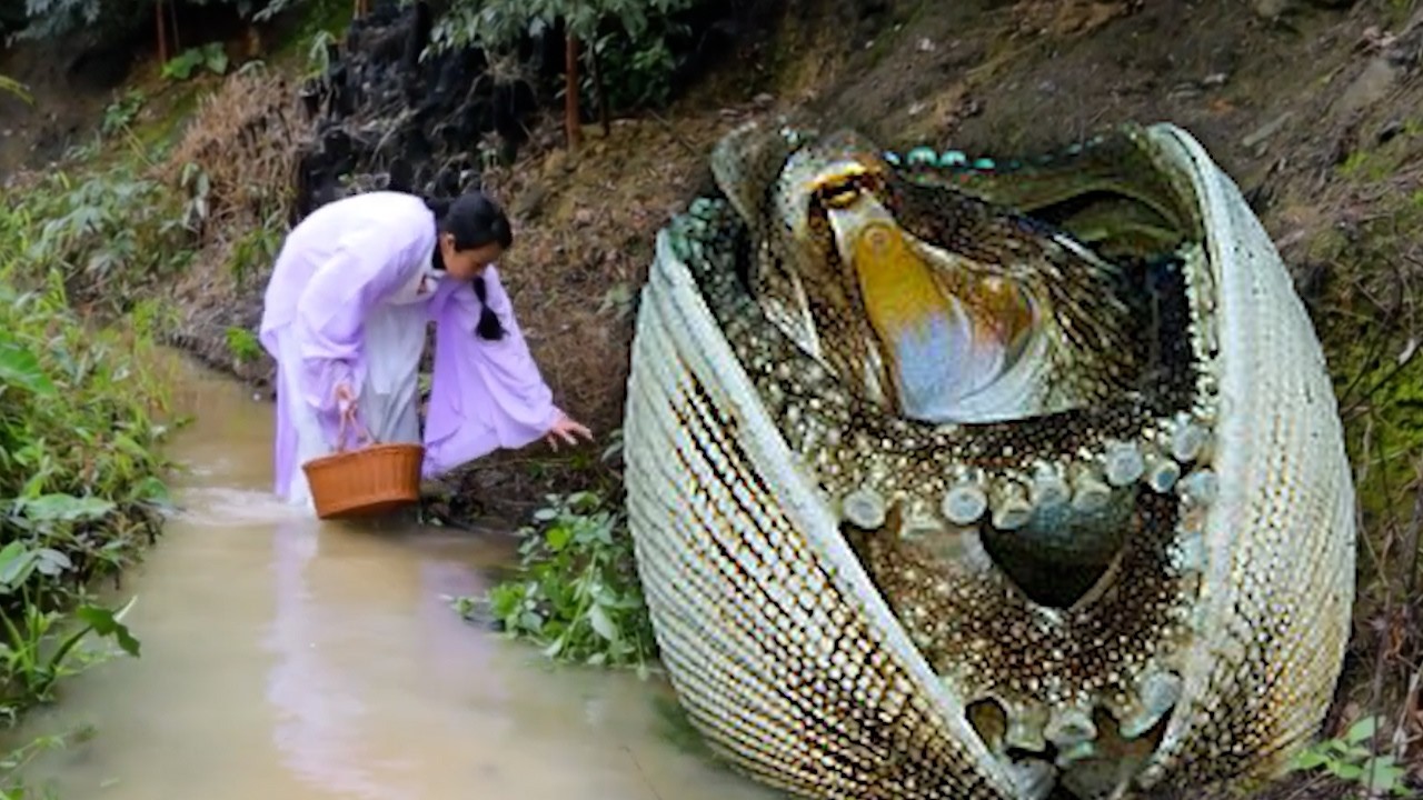 Girl discovers clam shell from 6000 years ago and extracts super pearl from its body