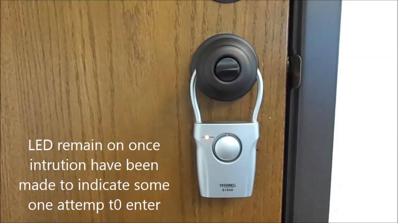 A Techko Door Knob Vibraion Sensor Alarm & Chime Model S184S 2