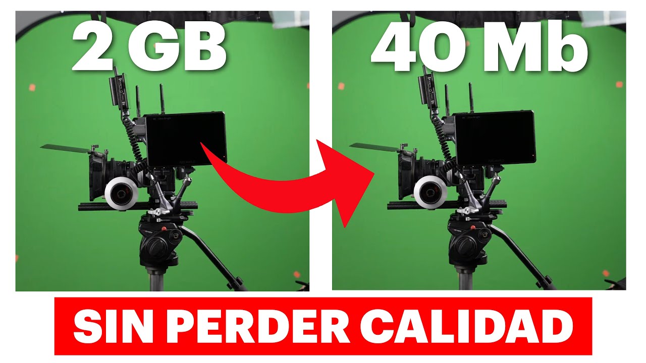 C&Oacute;MO BAJAR el PESO de un VIDEO *SIN PERDER CALIDAD* para EDITAR FLUIDO