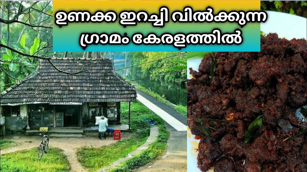 ഉണക്ക ഇറച്ചി വിൽക്കുന്ന കേരളത്തിലെ ഗ്രാമം - ഇടി ഇറച്ചിയും ഇടിച്ചമീനും Dry Beef Meat Selling Village