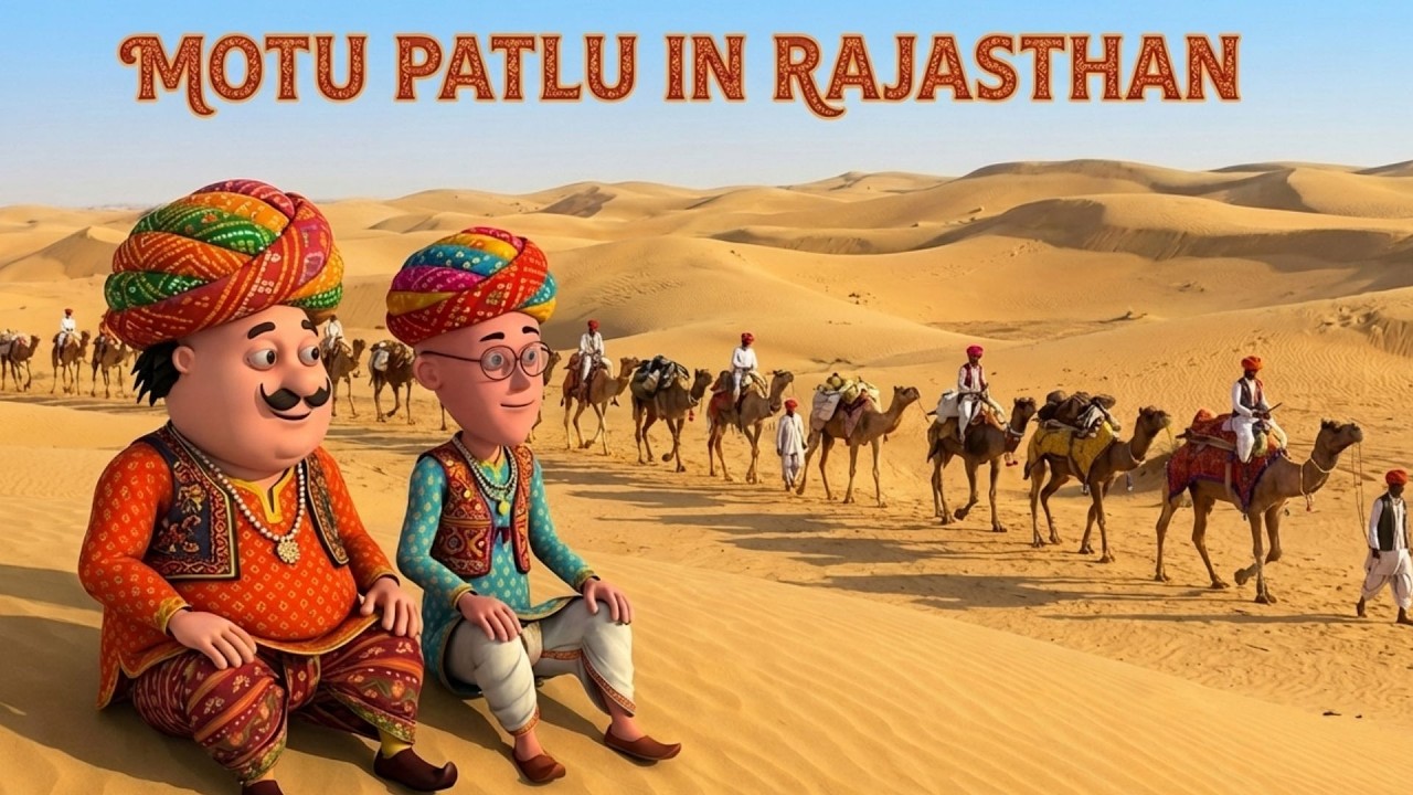 Train का पीछा करो | Motu Patlu Rajasthan Special | Motu Patlu | मोटू पतलू