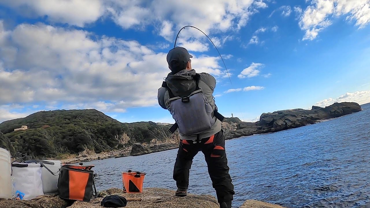 冬の沖磯でかぶせ釣りしてみたら…