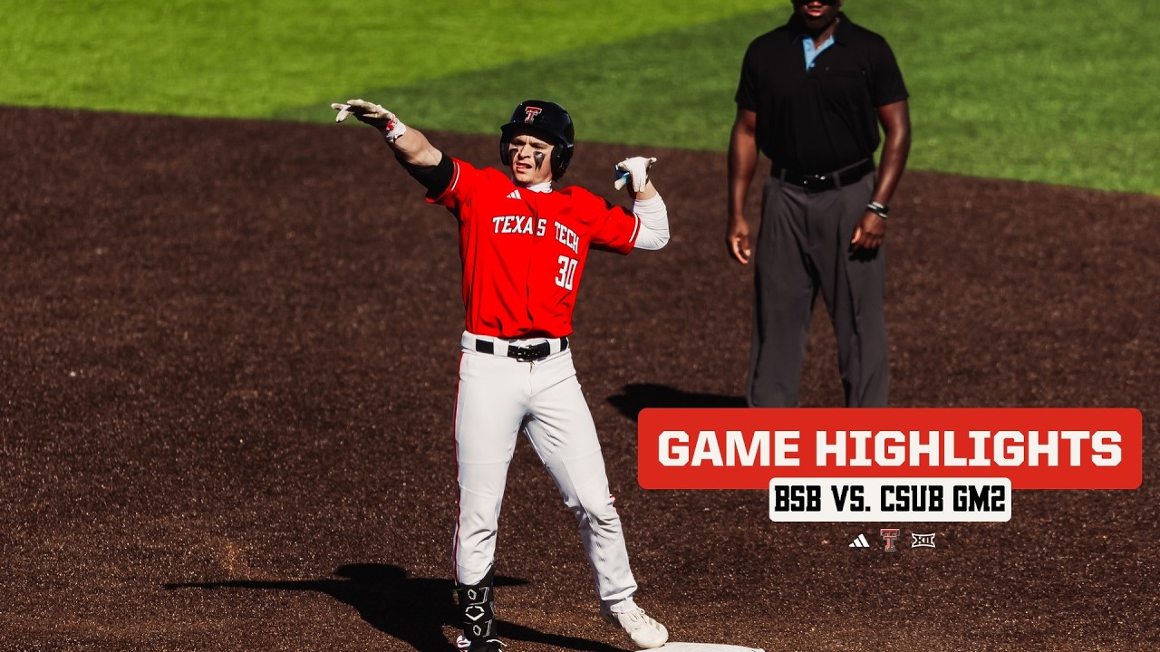 Texas Tech Baseball vs. CSUB GM2: Highlights | February 28th, 2026
