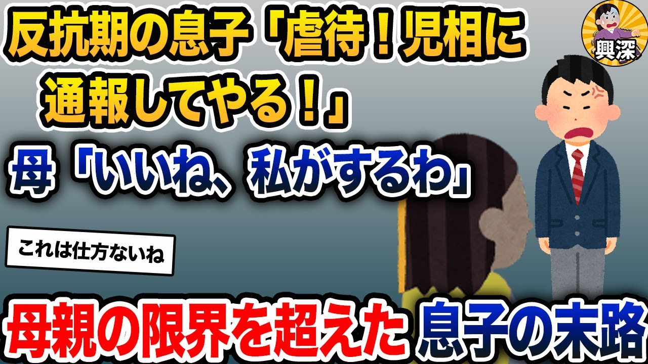 高校生の息子の酷い反抗期に耐え続けてきた母親。ある日、ついに限界を迎えた母親は…【2ch修羅場スレ・ゆっくり解説】