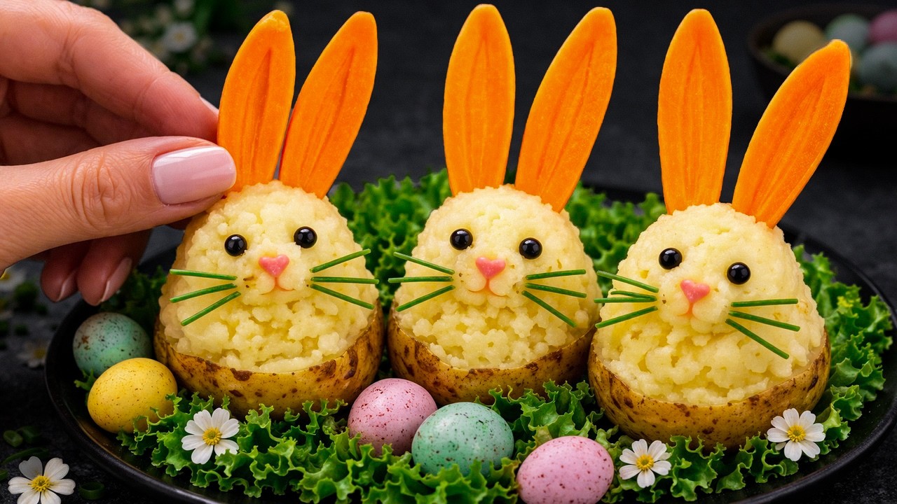 Ich koche jedes Jahr dieses festliche Gericht aus Kartoffeln zu Ostern🐰Osterhasen - Hit!🐇🐾