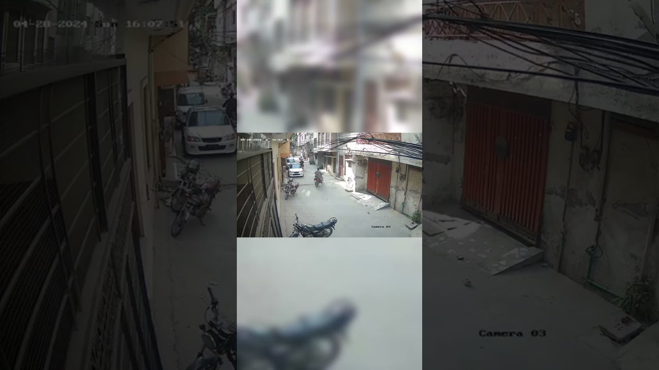 لاہور اسلام پورہ کرشن نگر کی حدود میں چور موٹر سائیکل چوری کر تے ہوئے ۔