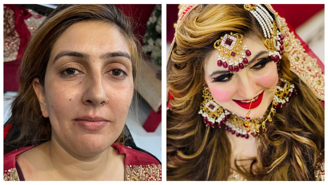 Bridal makeup first day classic#salon#art||by||sadaf