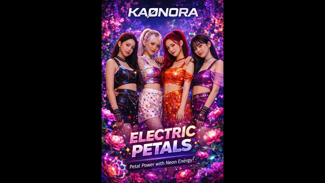 KAØNORA –ELECTRIC PETALS (Official Music Video) | Neon Power K-Pop Anthem 2026 | 카오노라