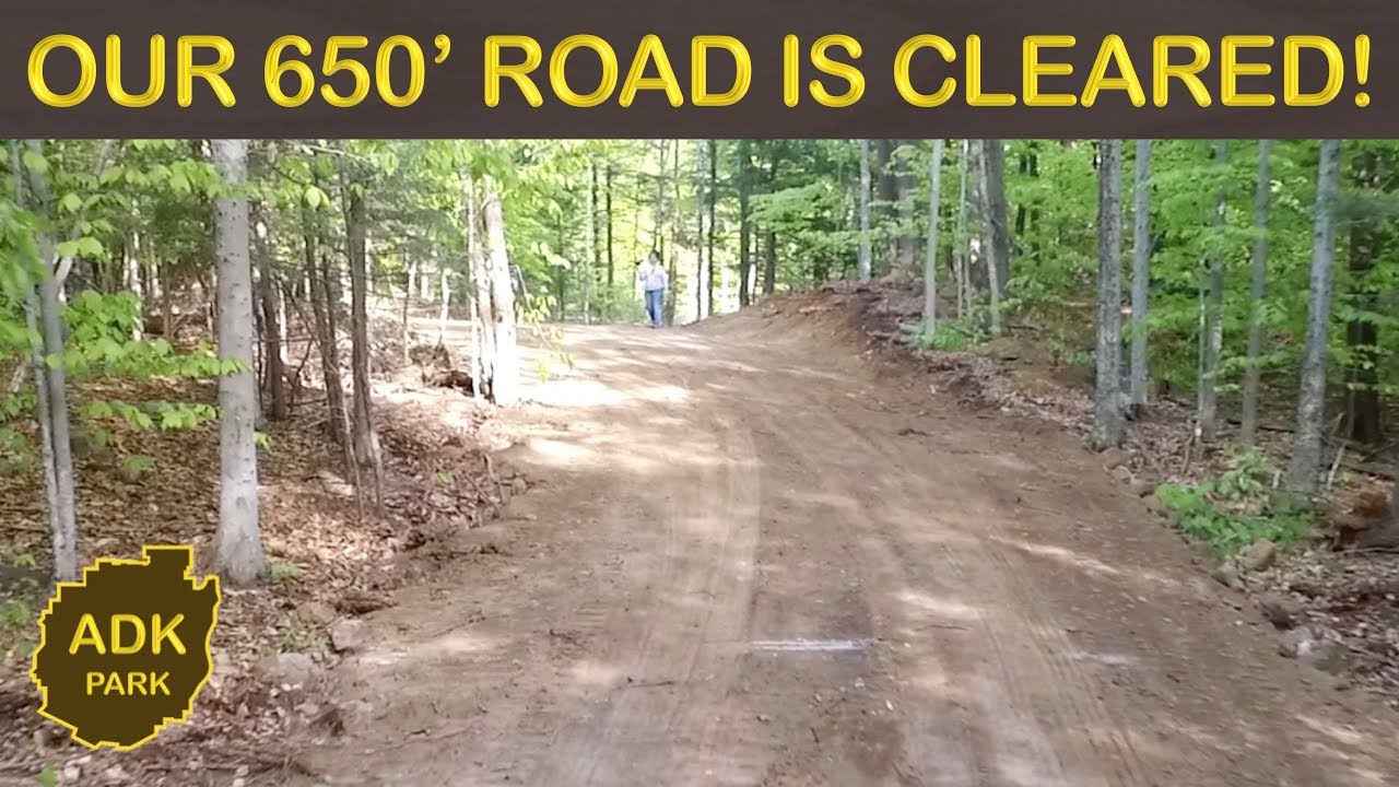 Our 650' Private Road Is Cleared!