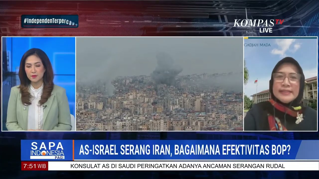 Ketua Departemen Ilmu HI UGM Bicara soal Konflik As-Israel Serang Iran, Masih Efektifkah BOP?