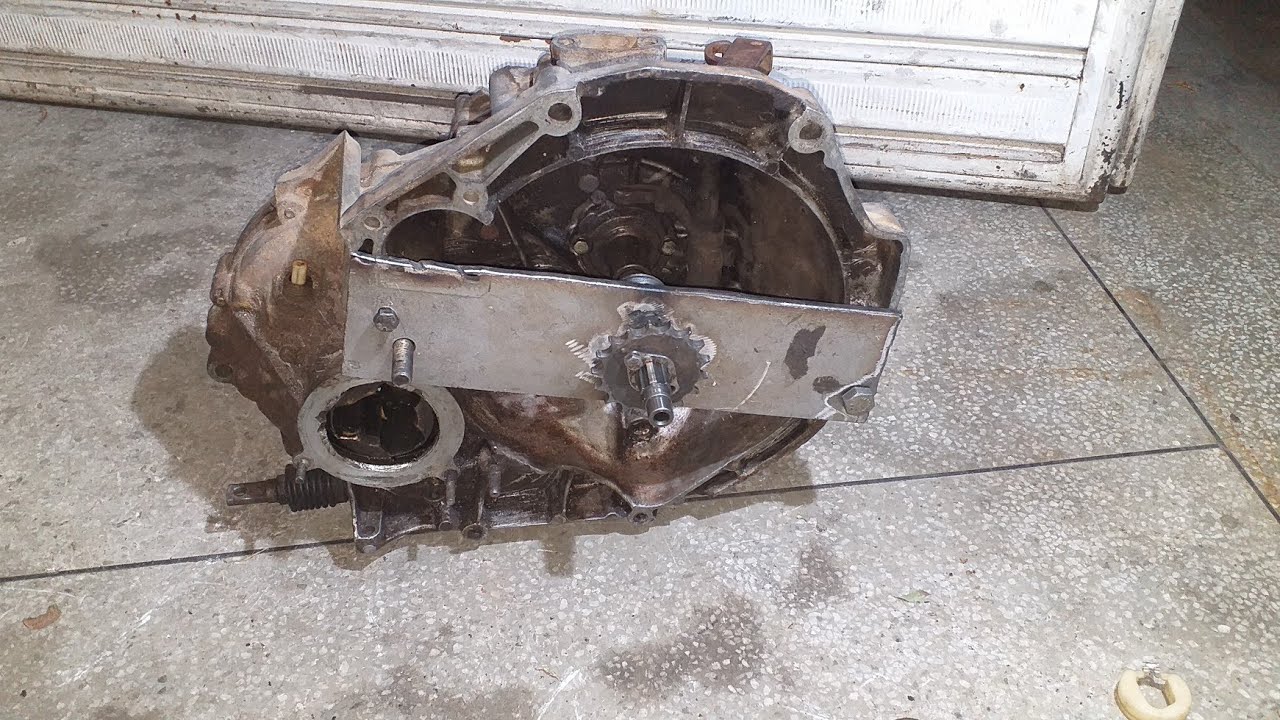 ACLOPAMENTO DO PINHÃO DE MOTO PARA CAIXA DE FIAT UNO TESEIRA PARTE