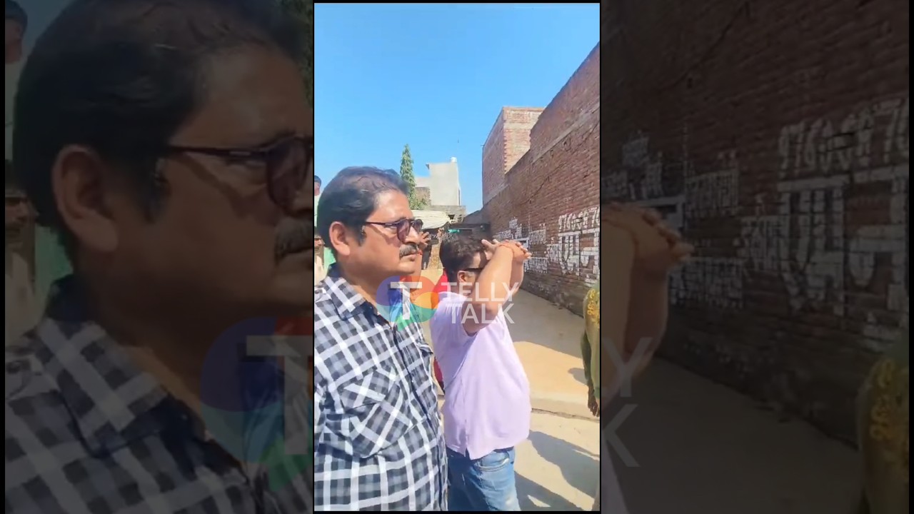 Rohitashv Gour attends Bhabi Ji Ghar Par Hai writer Manoj Santoshi's funeral #shorts