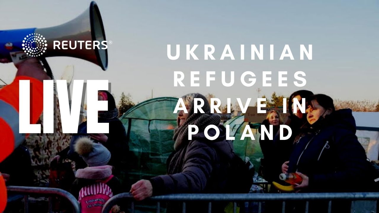 LIVE: Ukrainian refugees arrive in Poland