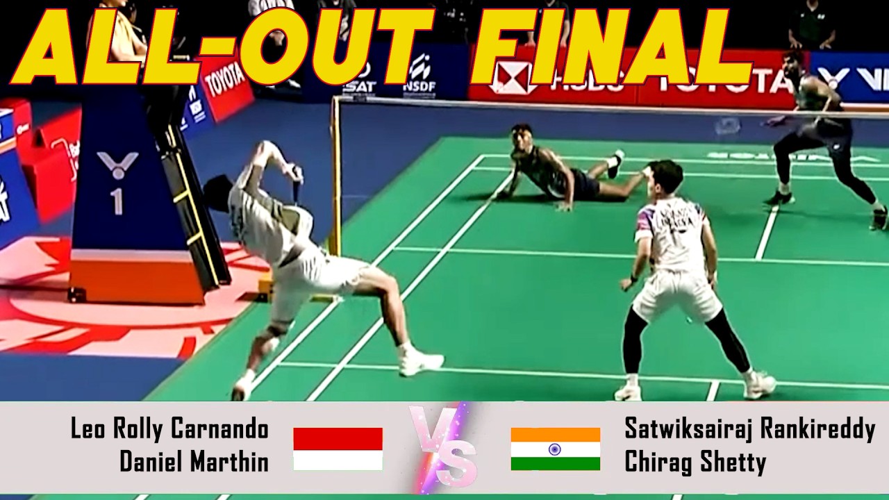ALL-OUT FINAL | Leo Rolly Carnando/Daniel Marthin VS Satwiksairaj Rankireddy/Chirag Shetty