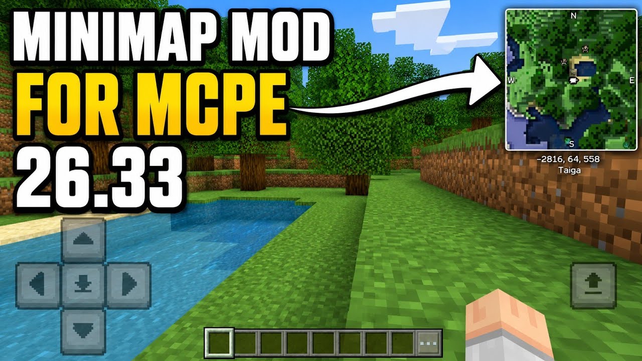 MiniMap Mod For MCPE 26.33 | LeviLauncher For Minecraft