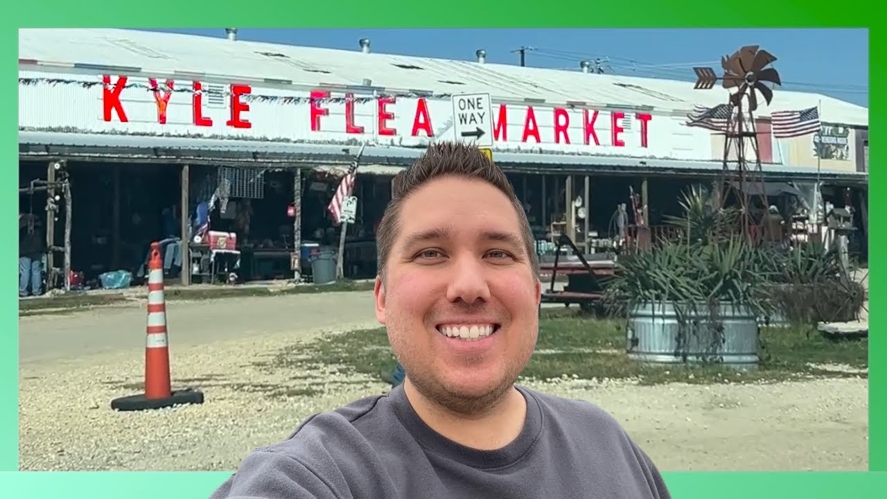 Uncharted Tiki Bar in New Braunfels & Kyle Flea Market Shopping with Family! 