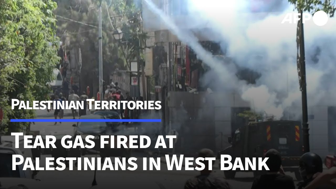 Israeli forces fire tear gas at Palestinians during Ramallah raid | AFP