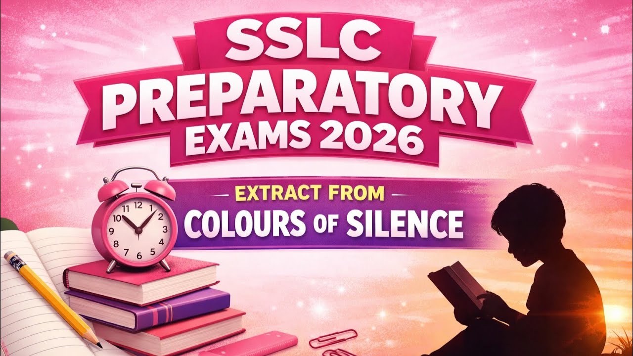 SSLC ENGLISH EXTRACT FROM PROSE COLORS OF SILENCE | ENGLISH | maheraenglishclasses