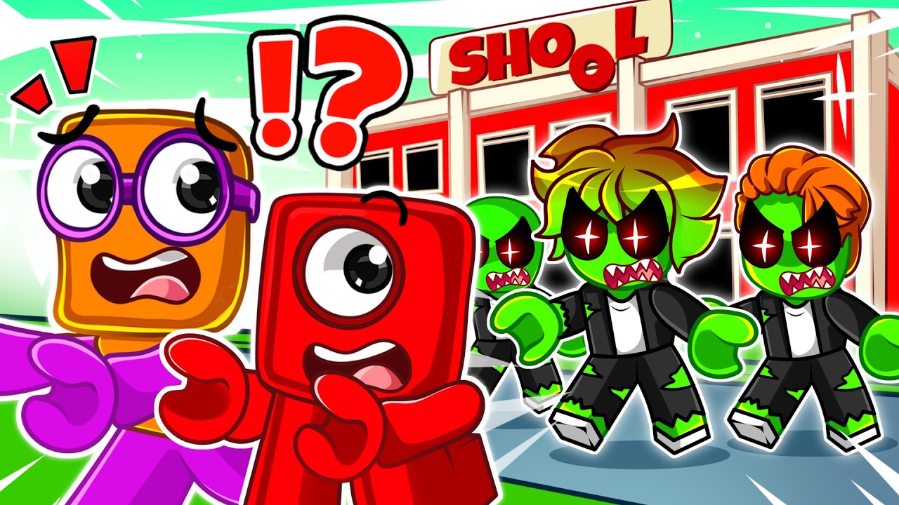 Numberblocks ESCAPE The INFECTED SCHOOL Obby!